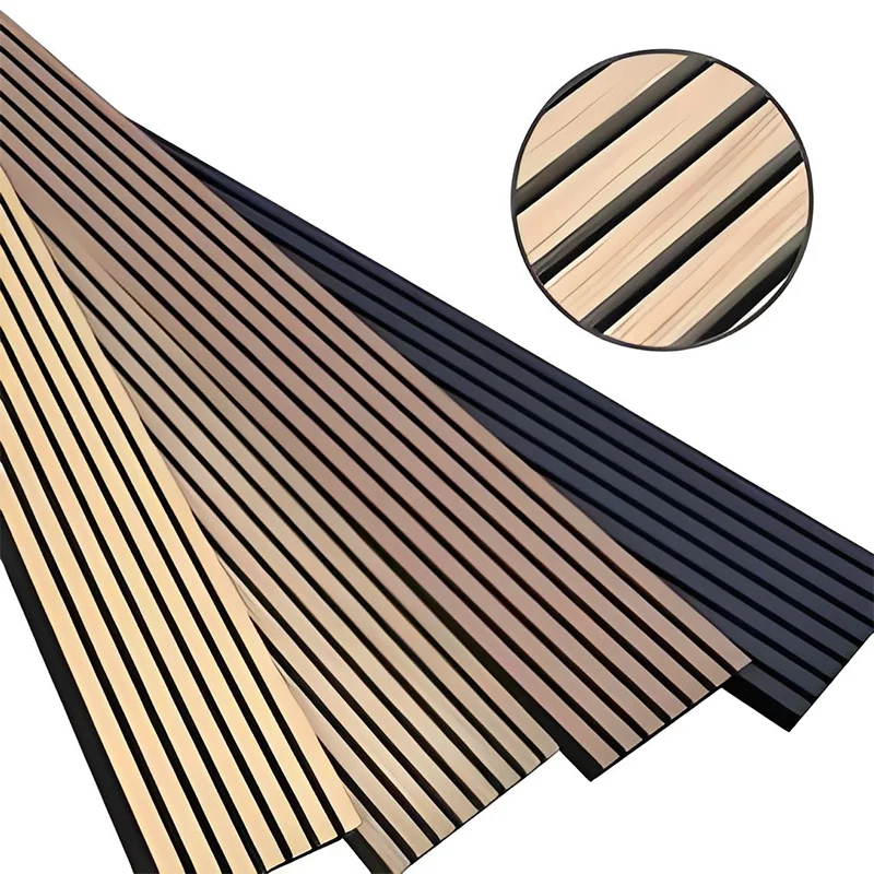 Slated tre akustisk panel